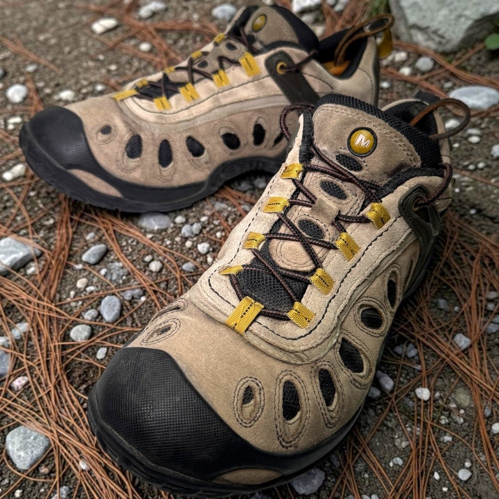 Merrell Chameleon III Ventilator GTX Men 10 Gunsmoke Hiking Shoes J87767 Goretex